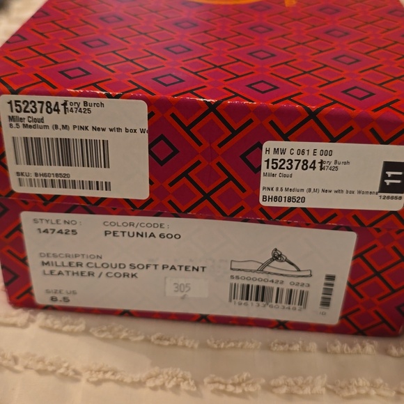 Tory Burch Pink Miller Thong Sandals - Picture 12 of 12